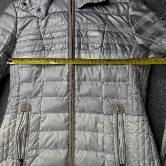 Bogner Ski Jacket Men's Small Gray and White Cosmopolitan Sport Zip Up - Picture 5 of 16